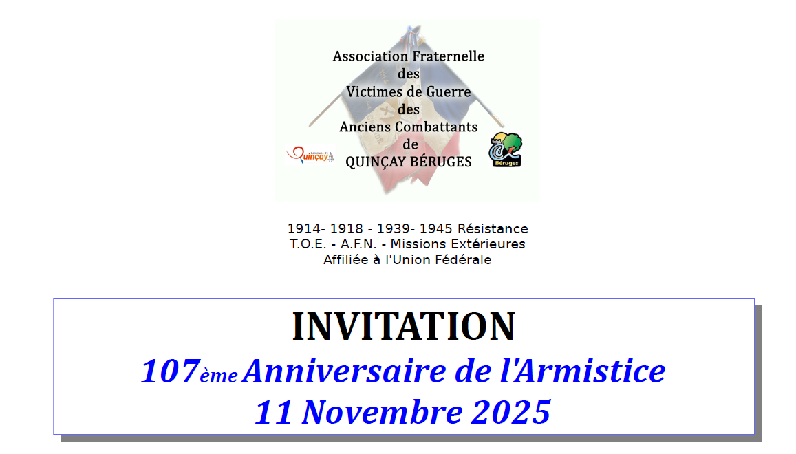 107ème Anniversaire de l’Armistice