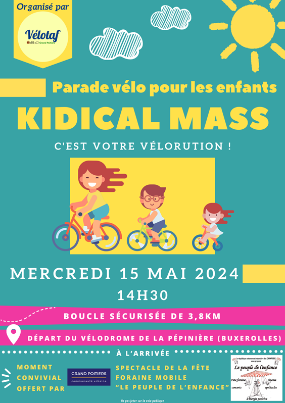Parade vélo pour les enfants Kidical Mass