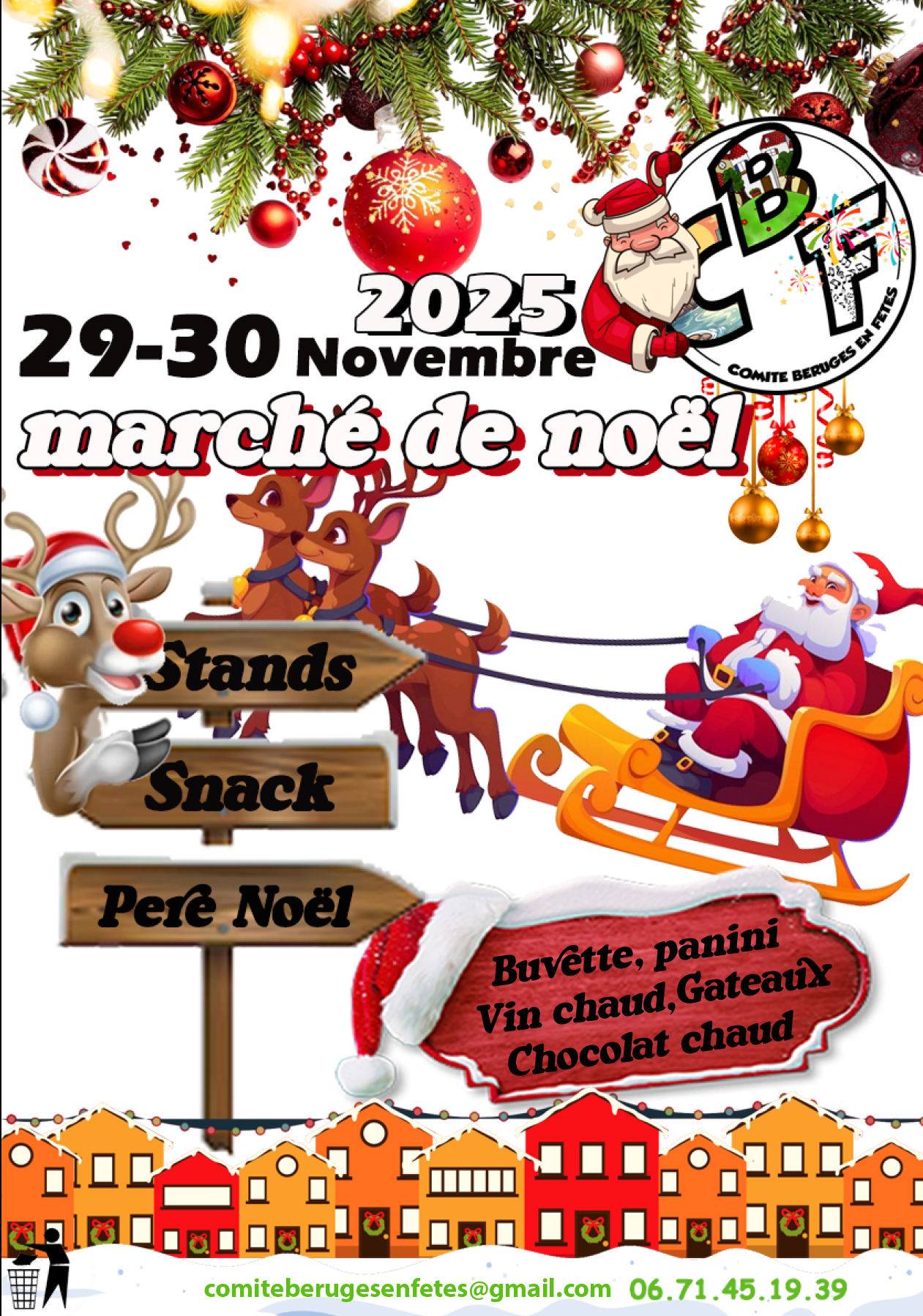 Comité Béruges en Fêtes : Marché de Noël Comité Béruges en Fêtes : Marché de Noël
